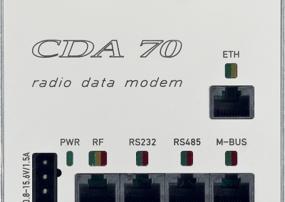 Radiový modem CDA70 - pohled zvrchu, kolmý